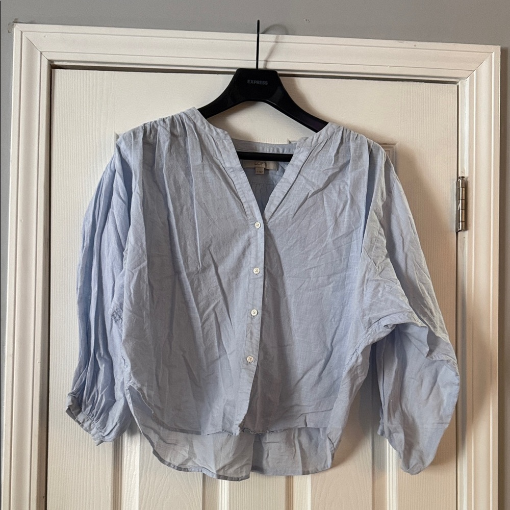 LOFT Light Blue Women's Blouse